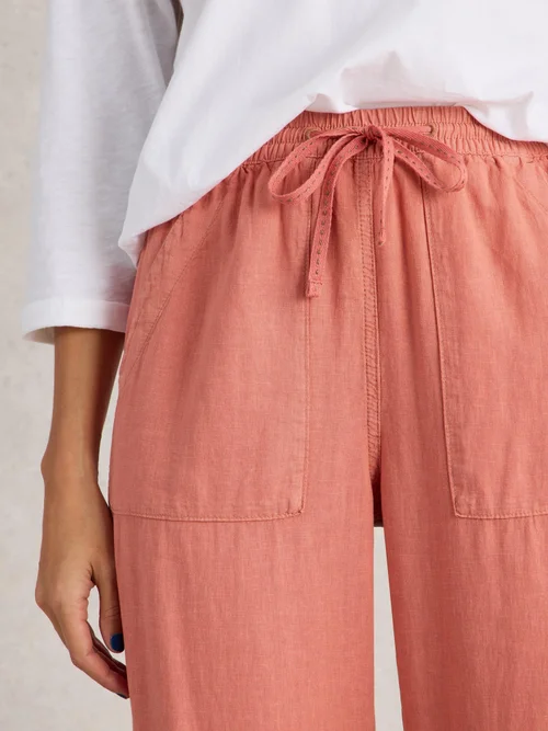 Hose Elle aus Leinenmischung - Mid Red - 50/R Bild 3