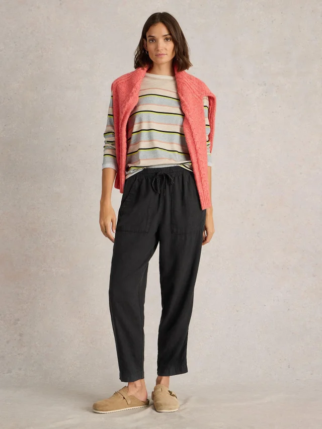 Hose Elle aus Leinenmischung