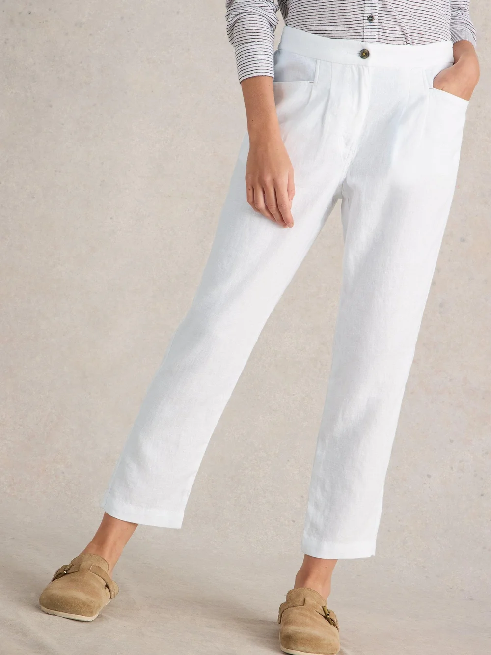 Leinenhose Rowena - Bril White - 52/R Bild 1