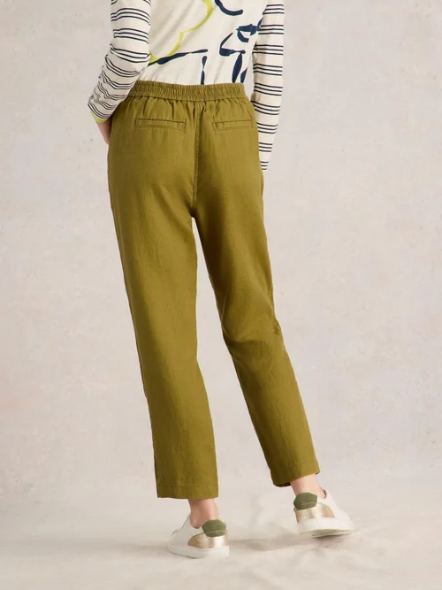 Leinenhose Rowena - Khaki Grn - 52/R Bild 4