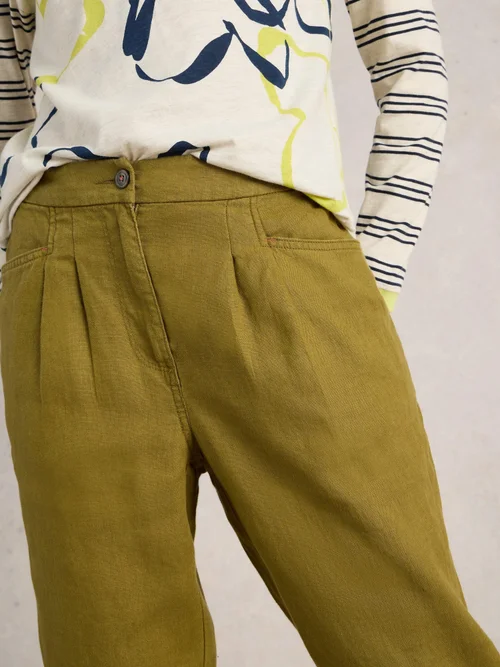 Leinenhose Rowena - Khaki Grn - 48/R Bild 3