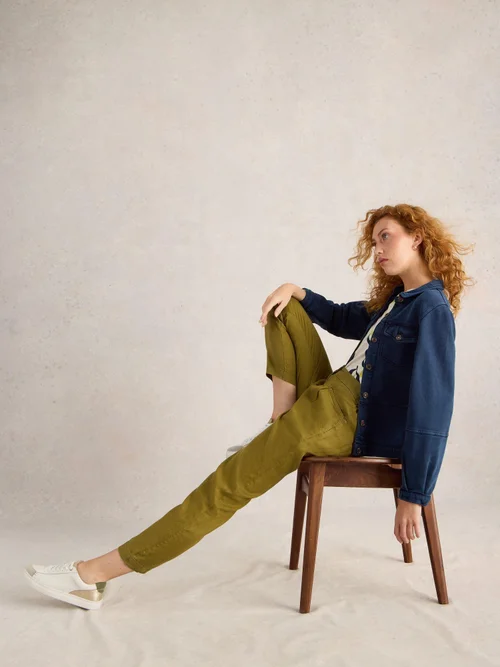 Leinenhose Rowena - Khaki Grn - 52/R Bild 1