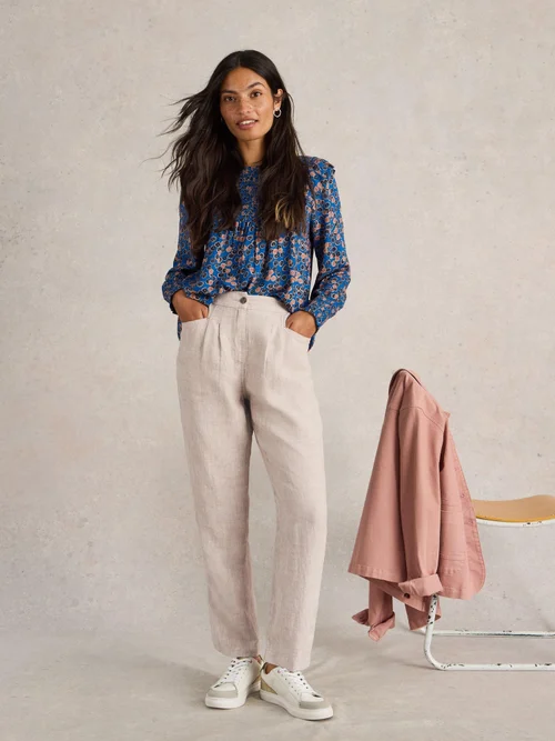 Leinenhose Rowena - Lgt Nat - 52/R Bild 2