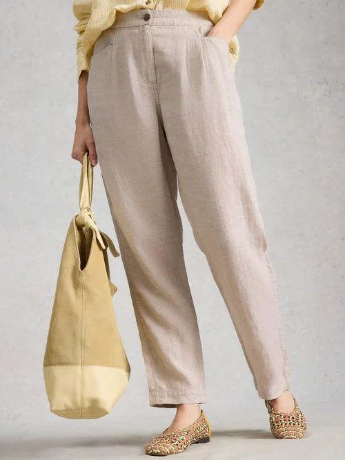 Leinenhose Rowena - Lgt Nat - 52/R Bild 1