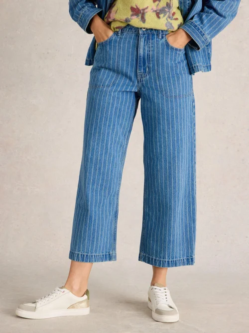 7/8-Jeans Tia mit weitem Bein - Denim Mlt - 44/R Bild 1