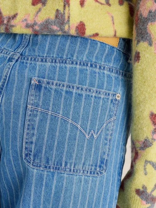 7/8-Jeans Tia mit weitem Bein - Denim Mlt - 44/R Bild 3