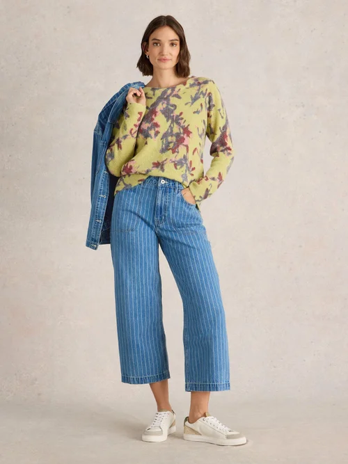 7/8-Jeans Tia mit weitem Bein - Denim Mlt - 44/R Bild 2