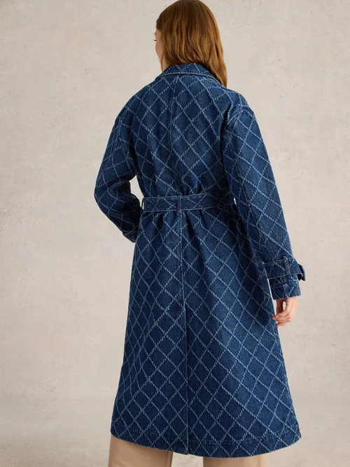 Jeans-Trenchcoat Dori - Denim Mlt - 52 Bild 4