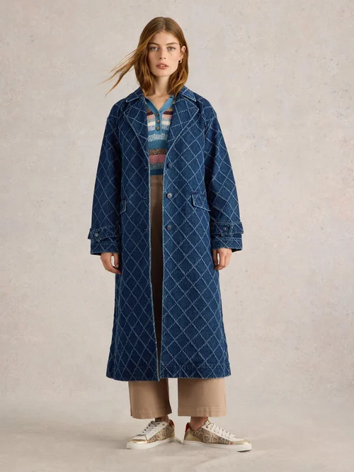 Jeans-Trenchcoat Dori - Denim Mlt - 46 Bild 2