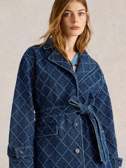 Jeans-Trenchcoat Dori - Denim Mlt - 52 Bild 3