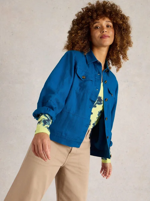 Leinenjacke Camille - Brt Blue - 52 Bild 3