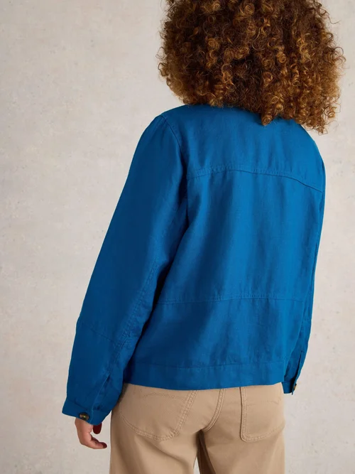 Leinenjacke Camille - Brt Blue - 52 Bild 4