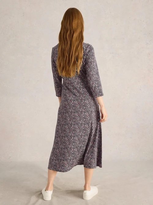 Hemdblusenkleid Rua aus Jersey - Grey Pr - 52/R Bild 4