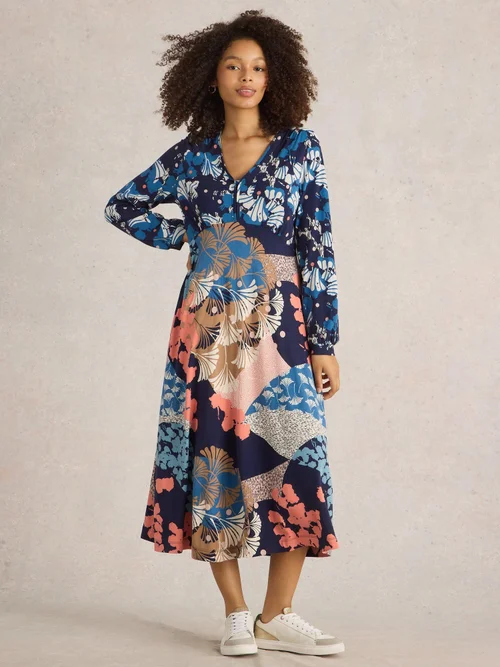 Jerseykleid Megan - Navy Multi - 52/R Bild 2