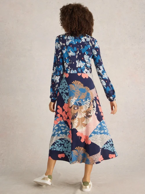 Jerseykleid Megan - Navy Multi - 52/R Bild 4