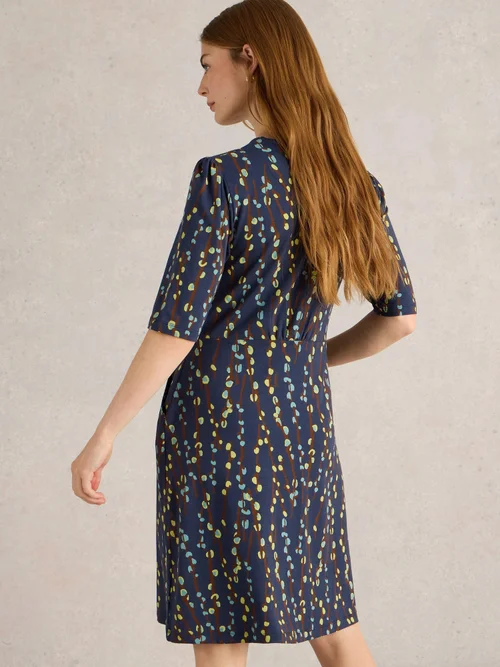 Jerseykleid Olivia - Navy Pr - 52/R Bild 4
