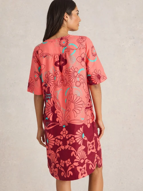 Leinenkleid June - Red Mlt - 52/R Bild 4