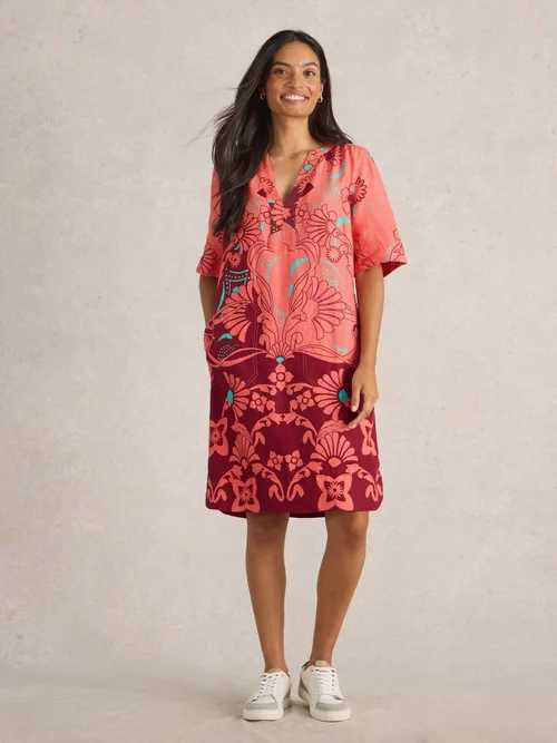 Leinenkleid June - Red Mlt - 52/R Bild 2