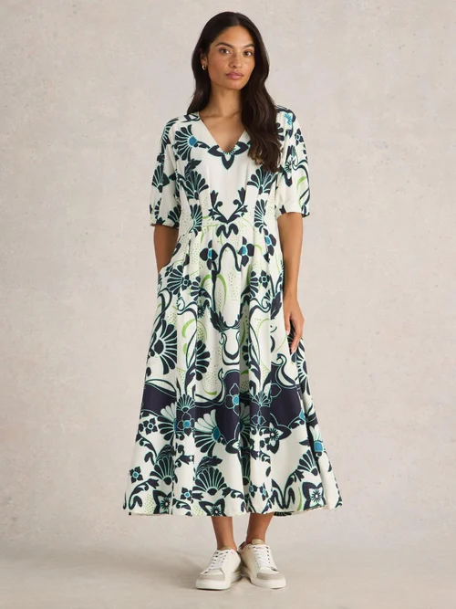 Kleid Kate aus Leinenmischung - Ivory Pr - 52/R Bild 2