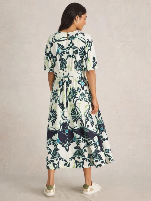 Kleid Kate aus Leinenmischung - Ivory Pr - 34/R Bild 4