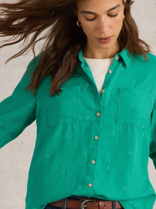 Bluse Sophie aus Bio-Baumwolle - Brt Green - 52 Bild 3