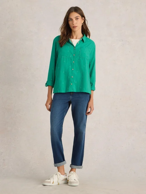 Bluse Sophie aus Bio-Baumwolle - Brt Green - 52 Bild 2