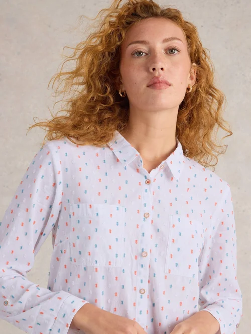 Bluse Sophie aus Bio-Baumwolle - Ivory Mlt - 52 Bild 3