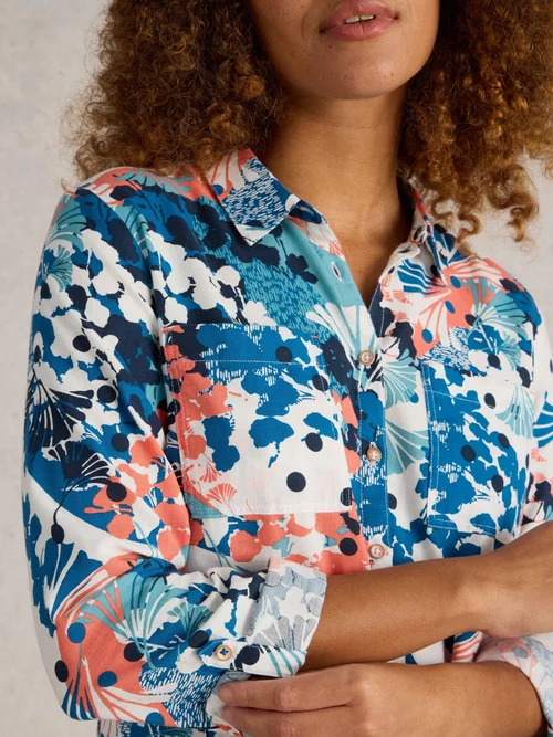 Bluse Sophie aus Bio-Baumwolle - Ivory Pr - 52 Bild 3