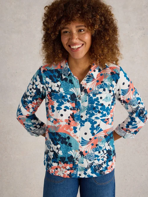 Bluse Sophie aus Bio-Baumwolle - Ivory Pr - 52 Bild 1
