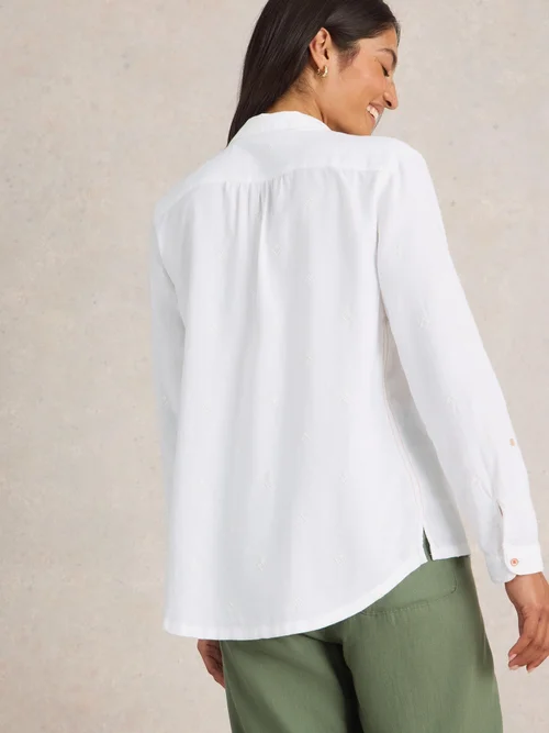 Bluse Sophie aus Bio-Baumwolle - Pale Ivory - 44 Bild 4