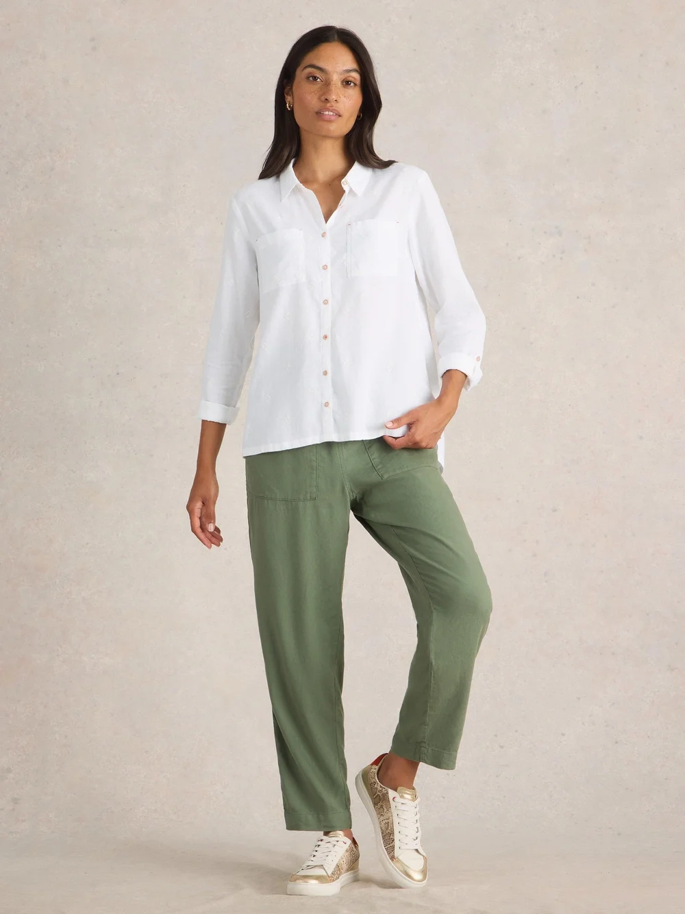 Bluse Sophie aus Bio-Baumwolle - Pale Ivory - 44 Bild 1
