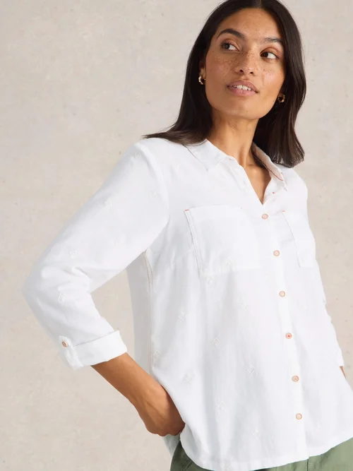 Bluse Sophie aus Bio-Baumwolle - Pale Ivory - 44 Bild 3