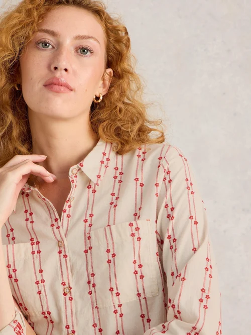Bluse Sophie aus Bio-Baumwolle - Pink Mlt - 52 Bild 3