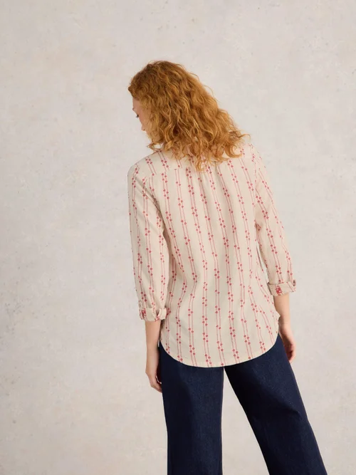 Bluse Sophie aus Bio-Baumwolle - Pink Mlt - 52 Bild 4