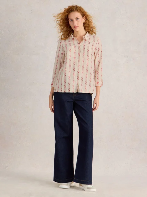 Bluse Sophie aus Bio-Baumwolle - Pink Mlt - 52 Bild 2