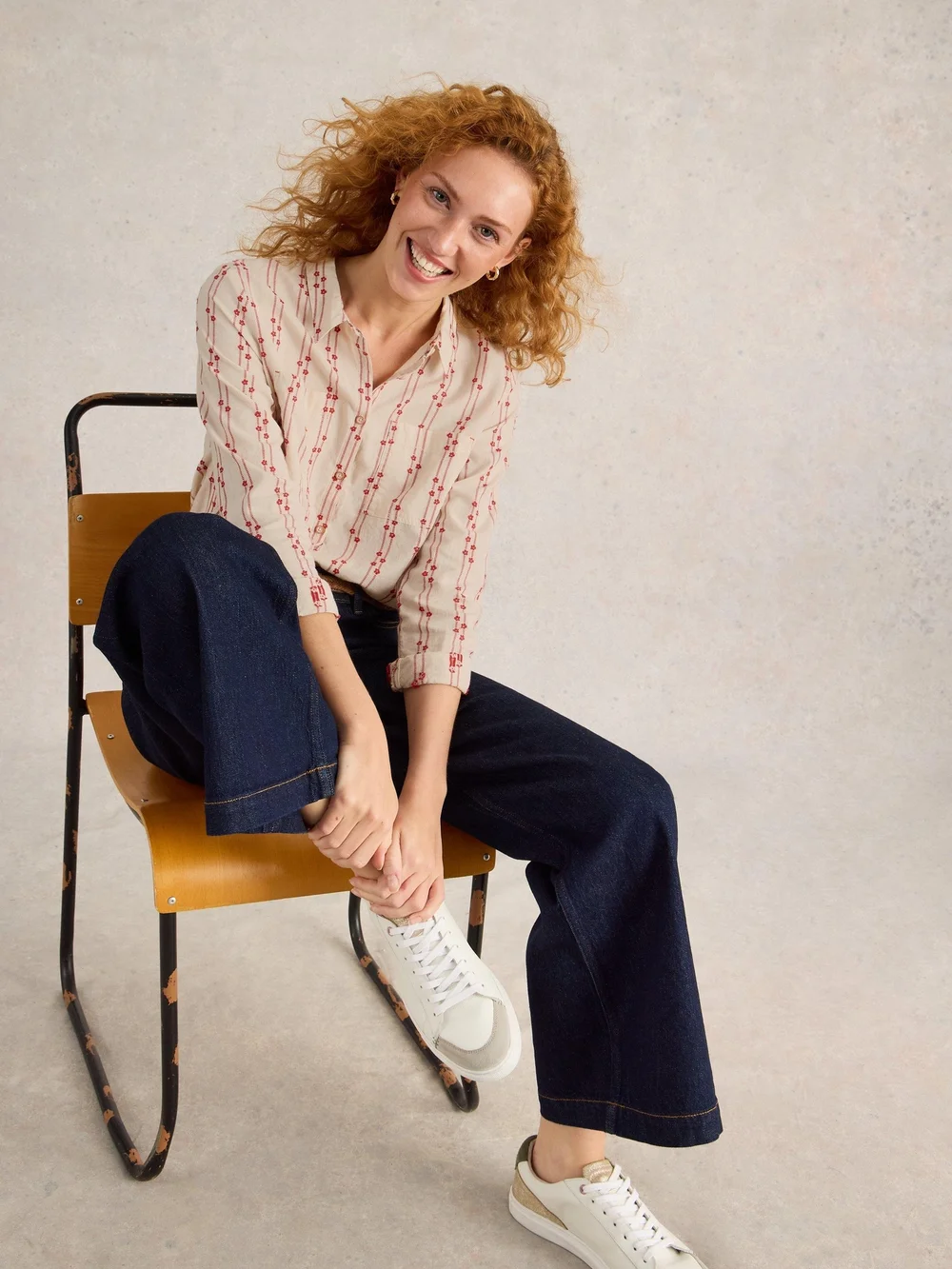 Bluse Sophie aus Bio-Baumwolle - Pink Mlt - 34 Bild 1