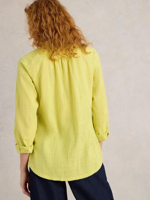 Bluse Sophie aus Bio-Baumwolle - Yellow Mlt - 52 Bild 4