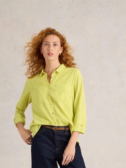 Bluse Sophie aus Bio-Baumwolle - Yellow Mlt - 52 Bild 1