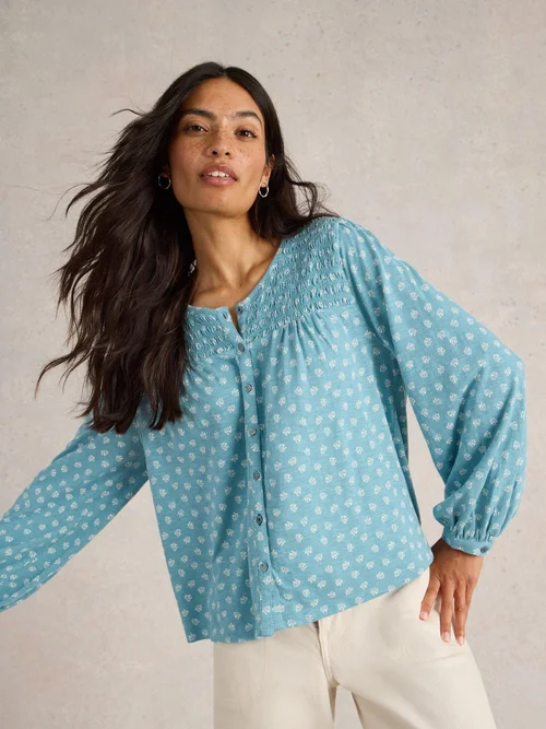 Bluse Daniella - Blue Pr - 44 Bild 2