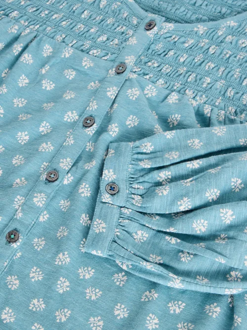 Bluse Daniella - Blue Pr - 44 Bild 4