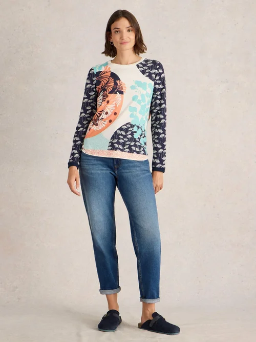 Langarmshirt Clara - Blue Pr - 52 Bild 2