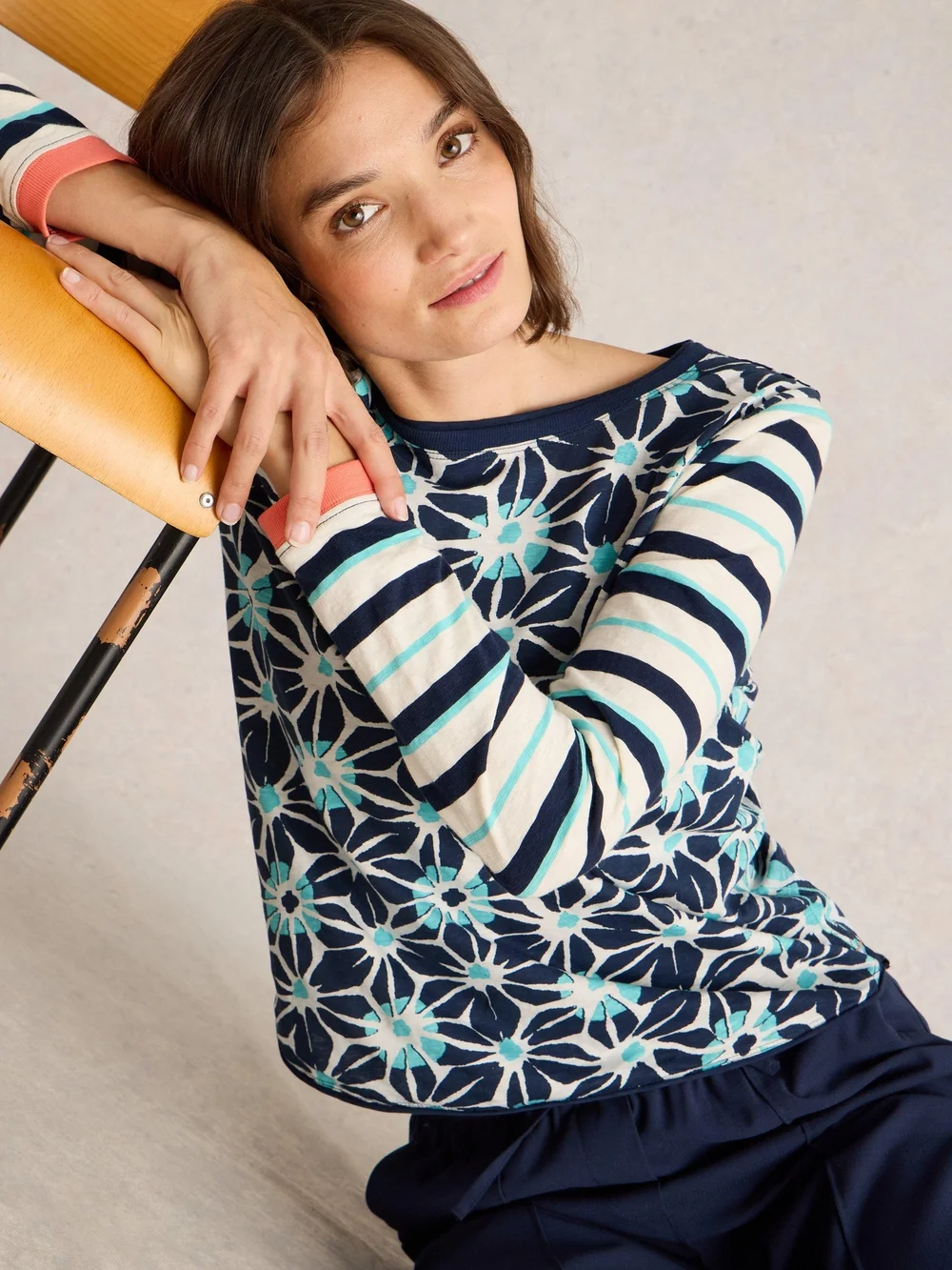 Langarmshirt Clara - Ivory Mlt - 52 Bild 1