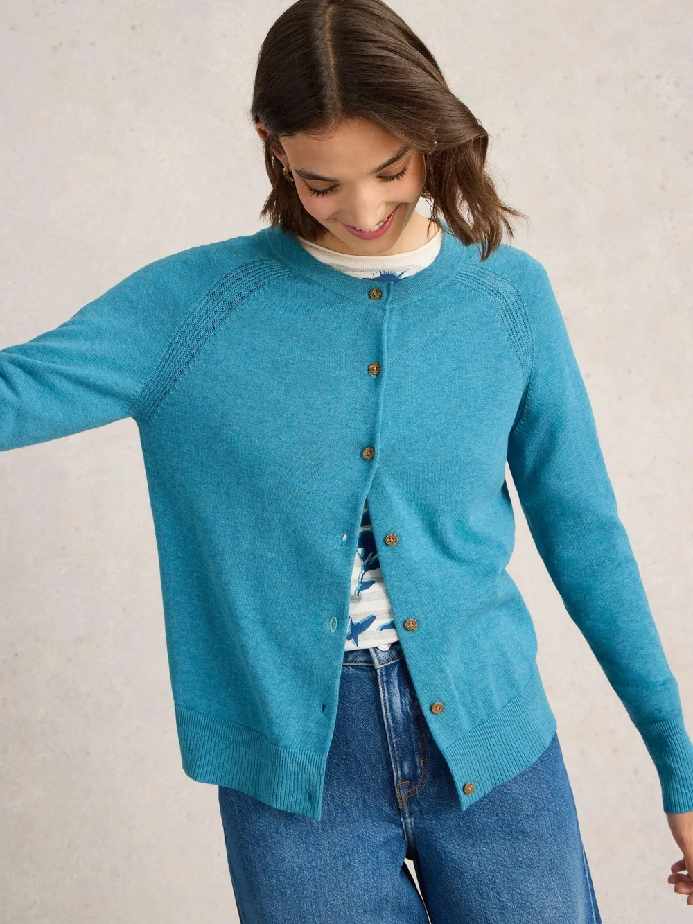 Strickjacke Lulu - Mid Blue - 52 Bild 1