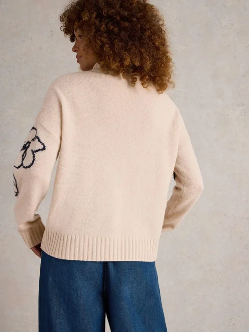 Pullover mit Blütenzweigen - Nat Mlt - 46 Bild 4