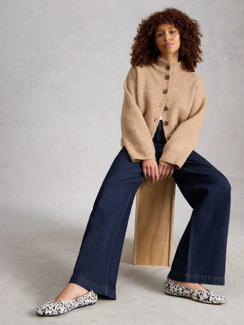 Ayla mit weitem Bein - Dk Denim - 52/R Bild 1