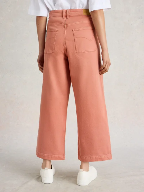 7/8-Jeans Tia mit weitem Bein - Mid Orange - 40/R Bild 4