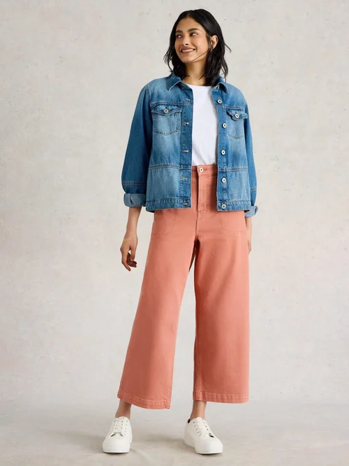 7/8-Jeans Tia mit weitem Bein - Mid Orange - 40/R Bild 2