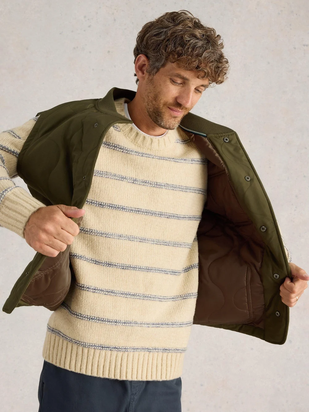 Steppjacke Tenby - Khaki Grn - XXL Bild 1