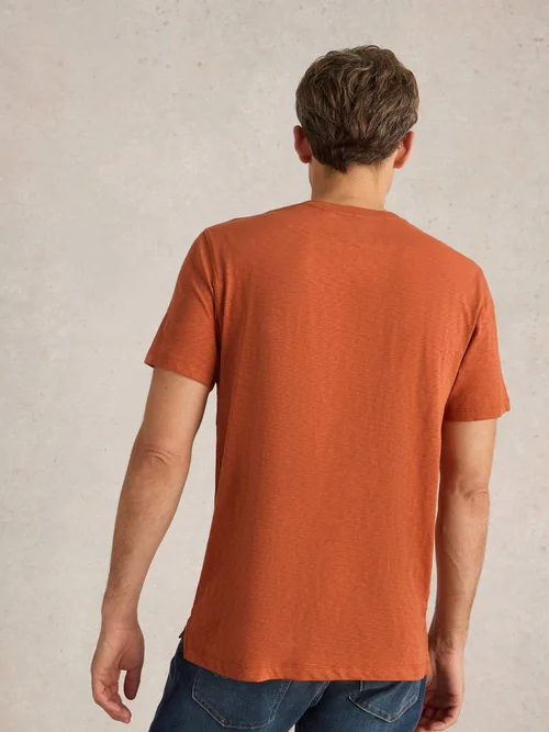 T-Shirt Abersoch mit Kaffeemotiv - Orange Pr - XXXL Bild 4