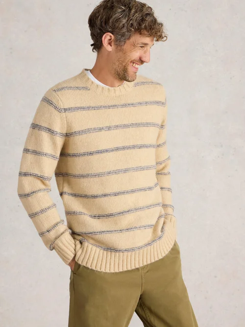 Gestreifter Pullover - Nat Mlt - XXL Bild 3